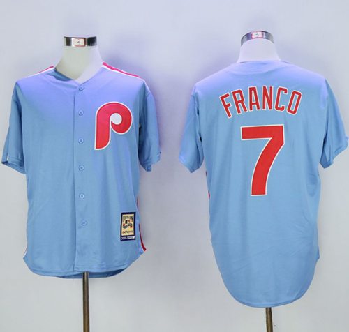 Phillies #7 Maikel Franco Light Blue Cooperstown Stitched MLB Jersey